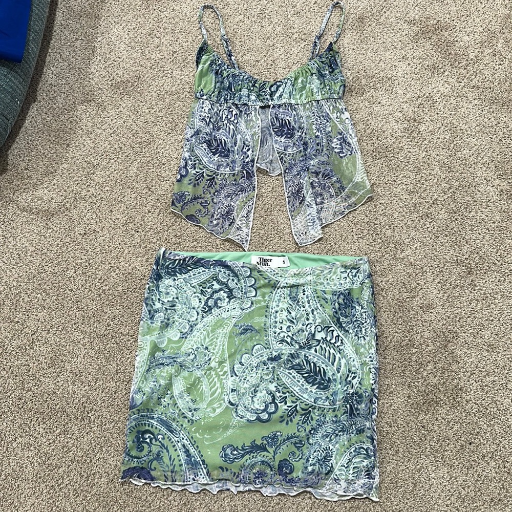 Tiger Mist skirt set